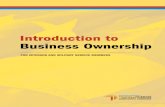Introduction to Business Ownership - WordPress.com€¦ · Introduction to Business Ownership FOR VETERANS AND MILITARY SERVICE MEMBERS AUTHORS: Mr. Larry Broughton,