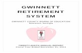GWINNETT RETIREMENT SYSTEM · On behalf of the administrative committee, I am pleased to present the Twenty-Ninth Annual Report of the Gwinnett Retirement System (GRS). This report