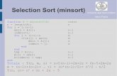 Selection Sort (minsort) - unimi.itfrasca.di.unimi.it/ALGM15/slides_lab4.pdfT(n, s)= n2 + 5n + 2s - 5 Caso peggiore: sequenza ordinata in maniera decrescente s=m= (n*(n-1)/2) T(n)=