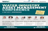 SpoNSored by Water Industry asset ManageMent COnFerenCe · 16:15 intelligent asset management planning • Developing and implementing new solutions to meet environmental targets