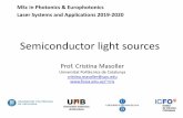 MSc in Photonics & Europhotonics Laser Systems and …cris/teaching/slides_Masoller_part1... · 2020-02-14 · MSc in Photonics & Europhotonics Laser Systems and Applications 2019-2020.