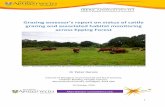 Grazing assessor’s report on status of cattle · 4 Plate 2. Foraging activity of Red poll cattle in the Fairmead and Bury Wood compartment during summer 2016. Cattle ingress to