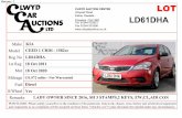 Banner: 4 CLWYD AUCTION CENTREclwydauctions.co.uk/pdfs/car_cat.pdf · PURCHASER: Please satisfy yourself as to the condition of the paintwork, bodywork, chassis, tyres, battery and