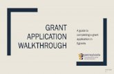 Quarterly Report walkthrough...This walkthrough provides a general overview of how to complete a grant application in Egrants. You may follow this walkthrough page by page or click
