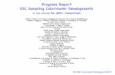 Progress Report EIC Sampling Calorimeter Developments · 2017-01-25 · Progress Report EIC Sampling Calorimeter Developments O. Tsai (UCLA) ... Test Run 2016 Ideal Light Collection
