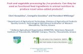 Fruit and vegetable processing by-/co-products: Can they ... · • Fruit and vegetable co-products can be effectively used in farm animal nutrition for the production of animal food