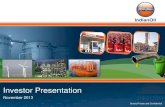 Investor Presentation - Indian Oil Corporation€¦ · This presentation has been prepared by Indian Oil Corporation Limited ("IOC" or the "Company") for general information purposes