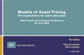 The implications for asset allocation...1 Agenda New orthodoxy in asset pricing Benchmarking and the single-factor CAPM Problems with the theory The evidence for multi-factor models