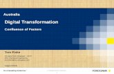 Tom Fiske - IICA€¦ · Digital Transformation. Confluence of Factors. 1. Principal Tech Strategist - USTC ... • Supply chain synchronization • Optimum asset utilization ...