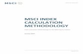 MSCI Index Calculation Methodology · 2017-01-27 · JANUARY 2017 INDEX METHODOLOGY MSCI INDEX CALCULATION METHODOLOGY Index Calculation Methodology for the MSCI Equity Indexes Esquivel,