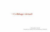 Criblage virtuel - unistra.frinfochim.u-strasbg.fr/FC/docs/HTS/FC_HTS_2010_print.pdf · 2013-10-24 · Virtual Screening. Molecules available for screening (1) Real molecules. 1 -