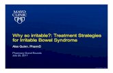 Why so irritable?: Treatment Strategies for Irritable Bowel ... PGR 7.25...Placebo 100 mg P = 0.01 P < 0.001 P < 0.001 Design 2 randomized, double-blind, placebo-controlled, parallel