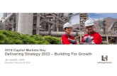 CEO presentation Delivering Strategy 2022 · Delivering Strategy 2022 – Building For Growth Jan Jenisch, CEO Birmingham, November 28, 2018. ... Implementation of a simpler and country-focused