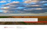 Long-term Strategies in a Changing Climate€¦ · Mitigation and Adaptation. Both mitigation and adaptation reduce the risks of climate change. Mit-igation lowers greenhouse gas