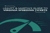 LEAVITT & MARTIN'S GUIDE TO VIRGINIA SPEEDING TICKETS · 5/18/2017  · A different regulation applies and you could be cited for reckless driving. This elevates your violation to