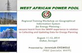 WEST AFRICAN POWER POOL...WAPP M&E/MIS Program An IDF Grant was provided by The World Bank to strengthening M&E capacity for WAPP Secretariat and all WAPP Member Utilities: A harmonized