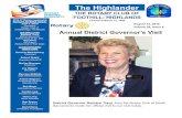 The Highlander - Microsoft · 2016-08-16 · THE ROTARY CLUB OF FOOTHILL- HIGHLANDS 2016-17 Rotary Leadership Chartered March 12, 1959 ROTARY INTERNATIONAL John F. Germ August 15,
