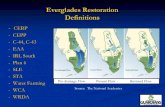Everglades Restoration Definitions · Everglades Agricultural Area Approximately 550,000 acres of fertile, former Everglades habitat south of Lake Okeechobee; mostly in use for agriculture