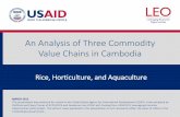 An Analysis of Three Commodity Value Chains in Cambodia · MARCH 2015 This presentation was produced for review by the United States Agency for International Development (USAID).