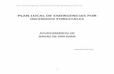 PLAN LOCAL DE EMERGENCIAS POR INCENDIOS FORESTALES · Plan Local de Emergencias por Incendios Forestales (PLEIF) Navas de San Juan 5 Andalucía y se modifica el Reglamento de Prevención