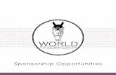 Sponsorship Opportunities - World Equestrian Center · 2019-01-07 · • Marketing promotion assisted by WEC Marketing including: web ads, press releases, e-blasts, blogs, Facebook,