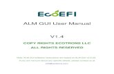 ALM GUI User Manual V1 - Ecotrons...ALM GUI User Manual ... Click it to start recording data Click it to stop recording data Click it to start the data analysis software 1) Before