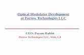 Optical Modulator Development at Partow …...Results For MZI Modulators • V π.L as low as 4 V-cm is obtained • Calculation shows V π.L as low as 2 V-cm is possible-0.5 0 0.5