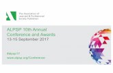ALPSP 10th Annual Conference and Awards · subject areas Identifying reviewers Adaptive learning products Cross selling across content domains Unlocking value in legacy content Creation