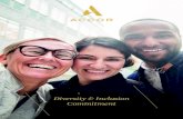 Diversity & Inclusion Commitment · prevent discrimination. Diversity & Inclusion, at Accor, are declined in the plural: gender diversity, inclusion of people with disabilities, the
