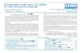 Construction Code Communicator · 2018-05-10 · International Residential Code (IRC/2000) are significantly different than the wind map provided in the 1996 edition of the Building