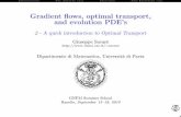 Gradient ows, optimal transport, and evolution PDE’sI C. Villani: Optimal transport: Old and New Springer (2009) 978 p. 6 IntroductionThe discrete caseMeasuresThe Euclidean case