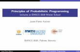 Principles of Probabilistic Programmingcs.ioc.ee/ewscs/2020/katoen/katoen-slides-lecture1.pdf · 2020-03-02 · What is probabilistic programming? Issue 3: The program’s runtime