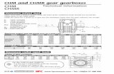 CHM and CHMR gear gearboxes CHM Technical information CHMR · 2017-10-17 · 312 Volume 2 2016 - Tel: +33(0)4 37 496 496 Technical information CHM and CHMR gear gearboxes.Maximum