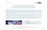Joint debt instruments - European Parliament...written for the European Parliament, Carlo Favero and Alessandro Missale outlined the three main groups of proposals formulated up to