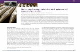 Music and materials: Art and science of organ pipe metal organ pipe... · 2017-03-31 · MUSIC AND MATERIALS: ART AND SCIENCE OF ORGAN PIPE METAL MRS BULLETIN • VOLUME 42 • JANUARY