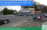 St. Nicholas Place & W. 155 St. - Welcome to NYC.gov3. Install two neckdowns at W.155th & St. Nicholas Ave 4. Add left turn lane on W.155th St (E/B) 5. Modify signal timing to process