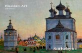 Russian Art at Sotheby’s · was more than that of the other auction houses combined. Six of the top ten prices of the week were achieved at Sotheby’s, compared with two at each