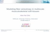 Modeling fiber anisotropy in multiscale musculoskeletal ...imi.ntu.edu.sg/NewsEvents/Events/PastSeminars/... · (still isotropic tissues in simulators) 18 MIRALab, University of Geneva