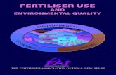 FERTILISER USE Fertiliser Use and Environmental Quality The Fertiliser Association of India FAI House,