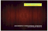 Archidply Industries Limitedarchidplydecor.com/pdf/annual-report/AnnualReport2013.pdf · 1st Floor, Krishi Bhavan, Hudson Circle, Bangalore - 560 001. Vijaya Bank Corporate Banking