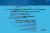 John Roberts Energy Security Specialist Platts Global ... · Russia: Two Views of Natural Gas Output 2007 - 2030 Gas production in 2007: 646 bcm (IEA, WEO 2009) Gas production in