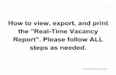 How to view, export, and print the Real-Time Vacancy ... Real Time Report.pdf · AppendixA EmployeeSubgroups 10 1A0FT Salary 10 6R2Lap-Code - 19992 10 ZZZPreConversion 10 1A2FT Hourly