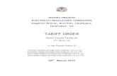 ANDHRA PRADESH ELECTRICITY REGULATORY …Chapter-XI Indicative Tariff Schedule for FY 2012-13 142 Chapter-XII Retail Supply Tariff Schedule for FY 2012-13 149 . LIST OF ANNEXURES Annexure