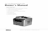Dell Laser Multi-Function Printer 1600n Owner’s …...UK 0870 907 4574 Toner cartridge Part number 3,000 page toner K4671 5,000 page toner P4210 iii Understanding the Multi-Function