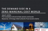 THE DEMAND SIDE IN A ZERO-MARGINAL COST WORLD · Only a sub-set of most elastic demand enters the “supplyside”(of energy and/or capacity markets) as “demandresponse”resources