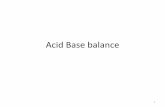 Acid Base balance - AIIMS RISHIKESHaiimsrishikesh.edu.in/.../04/Acid-Base-balance.pdf · Requirement of maintenance of acid base balance •For optimum function of biomolecules :