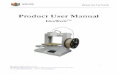 Product User Manualecx.images-amazon.com/images/I/B19PtBfCq2S.pdf · Teflon tube filament guide Spool holder SD card (Pic 1.2-01) 2. Brief Introduction 2.1 Precautions and Safety