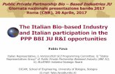 The Italian Bio-based Industry and Italian participation ...Bio-based Industry and Bioeconomy (Bio) Cosmetics Chemical Textile BioEnergy BioFuels Food ingredients Pharma Fertilizers,