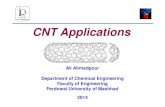 Ali Ahmadpour CNT A CNT Applications in Food industries â€¢ Functionalized CNT: When CNT is attached