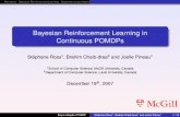 Bayesian Reinforcement Learning in Continuous …MotivationBayesian Reinforcement LearningExperiments and ApplicationsConclusion Bayesian Reinforcement Learning in Continuous POMDPs